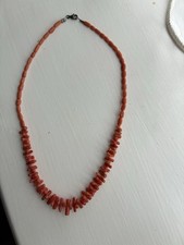 Real coral necklace for sale  WORTHING