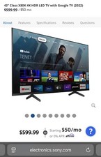 Sony class x80k for sale  Dania