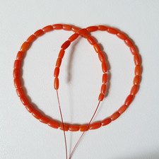 Sin Teñir Natural Italiano Naranja Coral Tambor Barril Forma Tratar Mar Beads 8" comprar usado  Enviando para Brazil