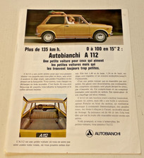 Feuillet autobianchi 112 d'occasion  Quarré-les-Tombes