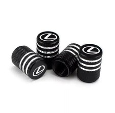 4x Tampas de haste de válvula de pneu Lexus para carro caminhão encaixe universal preto frete grátis comprar usado  Enviando para Brazil