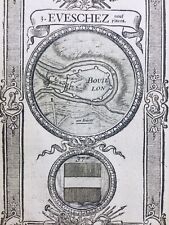 Castillo De Caldo 1736 Bélgica Raro Plan Fortificación Heraldico Escudo comprar usado  Enviando para Brazil