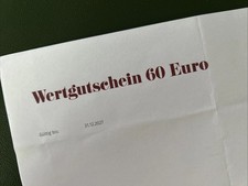 Days gutschein 60 gebraucht kaufen  Freudenstadt