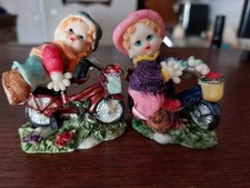 Coppia statuette poly usato  Aci Sant Antonio