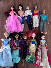 LOTE 10 Bonecas Princesa Príncipe Disney 9 Justas a Bom 1 Pobre Mulan Frozen Cinderell comprar usado  Enviando para Brazil