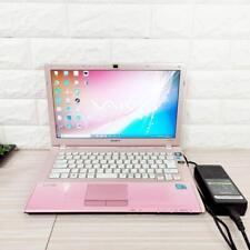 PC rosa laptop VAIO já configurado e pronto para usar com câmera fácil, usado comprar usado  Enviando para Brazil