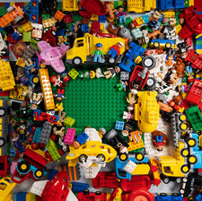 LEGO DUPLO 1,2 kg Steine Platten Figuren Tiere Zoo Bauernhof Baustelle Fahrzeuge, usado comprar usado  Enviando para Brazil