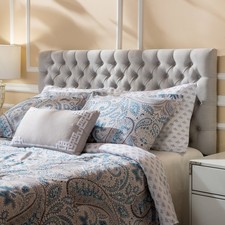 grey queen full headboard for sale  Haltom City