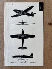Heinkel 113 fighter for sale  RYDE
