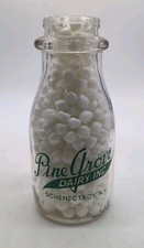 Garrafa de leite de meia pinta Pine Grove Schenectady NY New York Green Pyro  comprar usado Garrafa de leite de meia pinta Pine Grove Schenectady NY New York Green Pyro  comprar usado  Enviando para Brazil