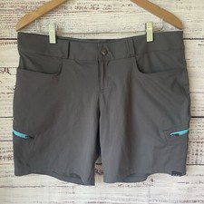 Usado, Bermuda feminina NRS 10 náilon cinza 7" costura interna com zíper bolso caminhada paddle board comprar usado  Enviando para Brazil