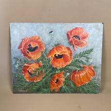 Vintage floral oil for sale  FAREHAM