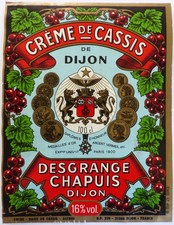 Ancienne étiquette crème d'occasion  La Flotte