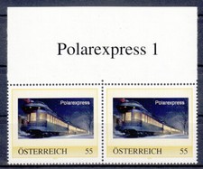 Używany, PM 8014957 Polarexpress 1 - Para górnych krawędzi z tekstem -z nakładu 100 na sprzedaż  Wysyłka do Poland