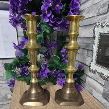 Vintage pair brass for sale  SLEAFORD