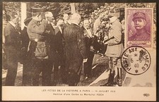 CARTE MAXIMUM CARD 1940 MARÉCHAL FOCH ŒUVRES DE GUERRE DE ACHILLE OUVRÉ +++ comprar usado  Enviando para Brazil
