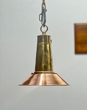 Usado, Accesorio de lámpara colgante retro vintage de latón y cobre para decoración de techo para el hogar segunda mano  Embacar hacia Argentina