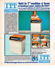 Publicite 1976 itt d'occasion  Le Luc