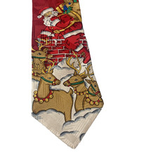 Usado, Gravata Don Loper masculina feriado seda Papai Noel renas Natal novidade gravata comprar usado  Enviando para Brazil