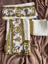 Versace barroco branco novo designer toalha de rosto, tapete de banho, toalha de corpo comprar usado  Enviando para Brazil