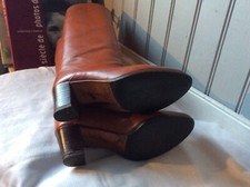 Bottes vintage cuir d'occasion  Saint-Malo