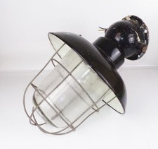 Fabriklampe emaille schwarz gebraucht kaufen  Neugersdorf