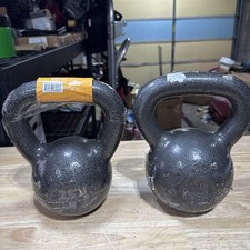 Usado, Kettlebells pesos manuais 25 lb e 30 lb 55 libras ferro fundido total CAP BARBELL comprar usado  Enviando para Brazil
