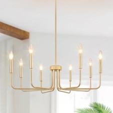 Gold chandelier light for sale  Rathdrum