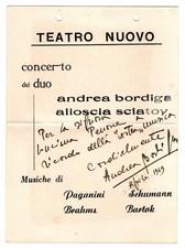 Lettera cartoncino autografo usato  Italia