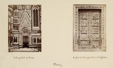 FRATELLI ALINARI (19. wiek) Okolica, Katedra, Portal d. Kościół chrzcielny, około 1880, Albuminpa, używany na sprzedaż  Wysyłka do Poland