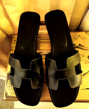Hermes black leather for sale  Long Beach