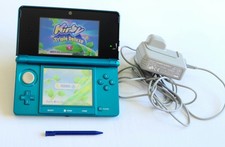 Console Nintendo 3DS azul água Kirby Tomodachi Mario Games carregador caneta PAL, usado comprar usado  Enviando para Brazil