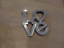 Mirrored love ornament for sale  UK
