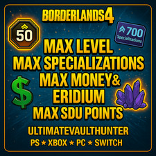 Borderlands 4 | Poziom 50 | Gotówka | Eridium | SDU | Specjalizacja | Natychmiast⚡⚡ na sprzedaż  Wysyłka do Poland