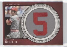 2012 Topps Fabricado Número Retirado Patch Johnny Bench #RN-JB Patch HOF comprar usado  Enviando para Brazil
