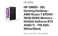 Omen 35l gaming for sale  Olympia
