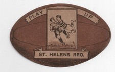 (Gd4027) Cartão de bola de futebol de rugby John Baines, ST. HELENS REC. Play Up 1921 comprar usado  Enviando para Brazil