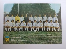 Cartolina squadra argentina usato  Italia