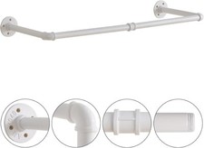 Rack de roupa industrial 35" x 16" - Rack de parede branco comprar usado  Enviando para Brazil