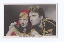 Foto postal real original de Claudette Colbert CLEOPATRA 3,5x5,5 Henry Wilcoxon, usado segunda mano  Embacar hacia Argentina