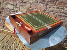 Mahogany writing slope for sale  LOUTH