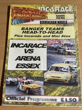 Banger racing programme for sale  BURTON-ON-TRENT