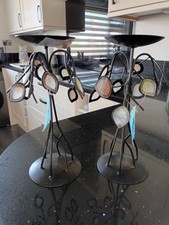 Pair black metal for sale  PAIGNTON