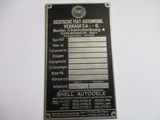 Typenschild schild deutsche gebraucht kaufen Typenschild schild deutsche gebraucht kaufen  Goch