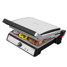 Cecotec Kontaktowy grill elektryczny Rock'Ngrill 2400W srebrny/szary, regulacja temperatury na sprzedaż  PL
