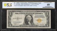 ⭐⭐ 1935-A $1 CERTIFICADO DE PLATA NORTEAFRICA GRADUACIÓN PROFESIONAL 40 NOTA SEGUNDA GUERRA MUNDIAL FR 2306 43363 segunda mano  Embacar hacia Mexico