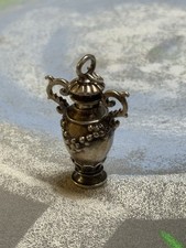 Pingente de urna de perfume vintage prata esterlina topo de parafuso com Dauber 14,12 g 1,5” comprar usado  Enviando para Brazil