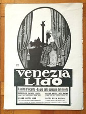 Venezia lido pubblicità usato  Milano