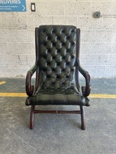 Vintage green leather for sale  ASCOT