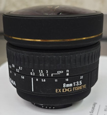 sigma 8mm f3.5 ex dg olho de peixe Nikon comprar usado  Enviando para Brazil